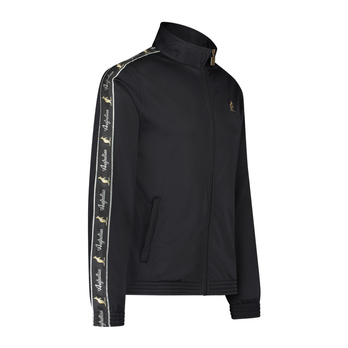 Veste australienne cintrée avec passepoil noir 2.0 | noir