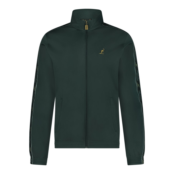 Veste Australian slim fit avec passepoil noir + big logo 3.0 | woods green