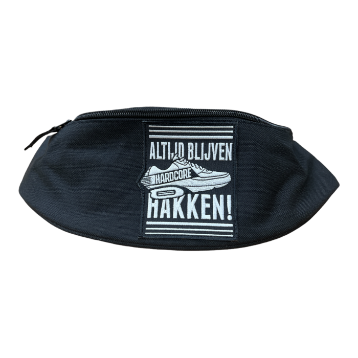 Hard-Wear heuptas met borduring Altijd blijven hakken!