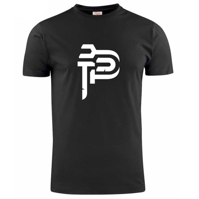 Putty T-shirt basic logo zwart