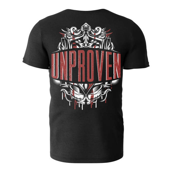 Unproven T-shirt shield zwart 