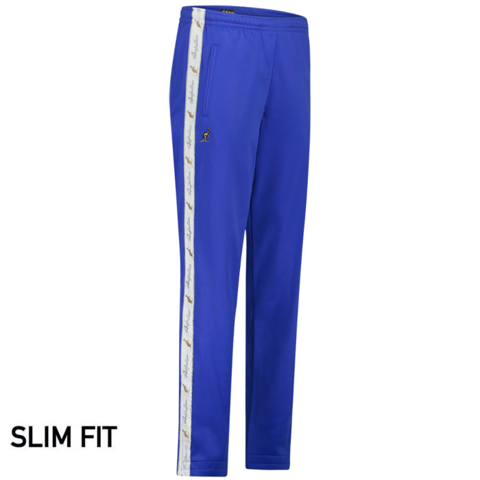 Australian pantalon slim fit avec 2 zippers et piping blanc 3.0 | ita bleu