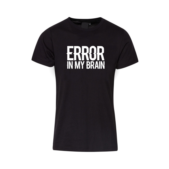 Hard-Wear T-shirt Error In My Brain | noir