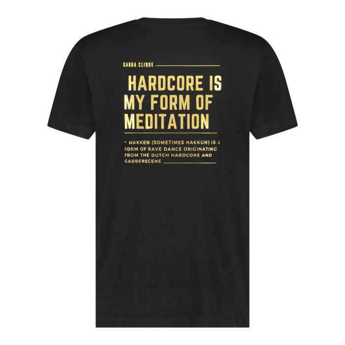 Gabba Clique T-shirt Meditation gold edition