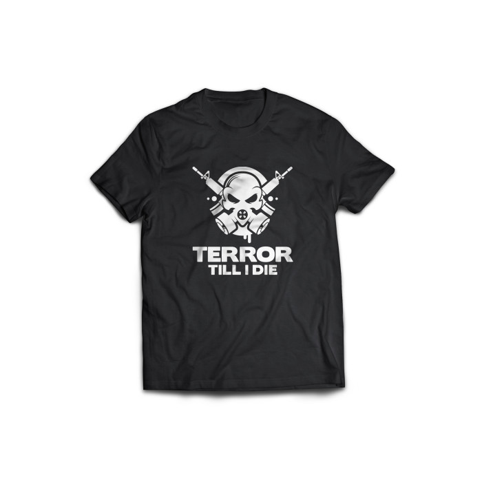 Hard-Wear T-shirt Terror till I die | zwart