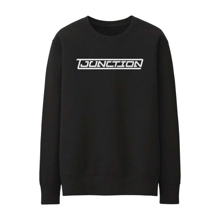 T-junction crewneck logo | zwart