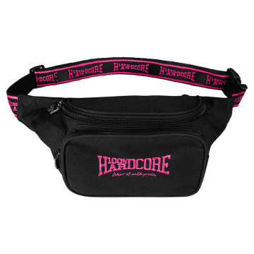 100% Hardcore sac de taille Wear it with pride | noir - rose