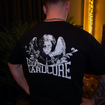 100% Hardcore t-shirt Angel | zwart