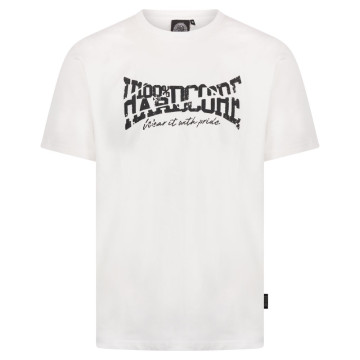 100% Hardcore t-shirt Essential Broken | wit 