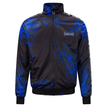 100% Hardcore trainingsjack Flaming Dog | zwart - blauw