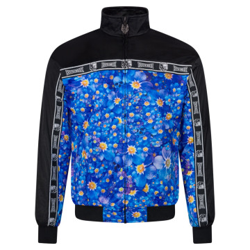 100% Hardcore trainingsjack dames Flower Power | zwart