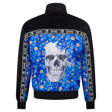 100% Hardcore trainingsjack dames Flower Power | zwart