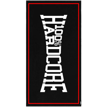 100% Hardcore Serviette de plage Essential | Noir