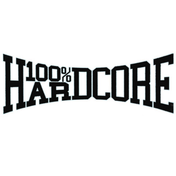 100% Hardcore autocollant voiture WEAR IT WITH PRIDE mini 15.8 CM | noir