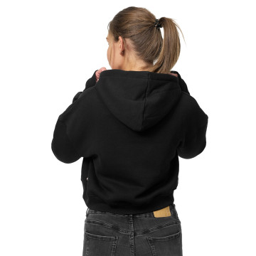 Lonsdale Dames Cropped Hoodie ROXETH | Zwart