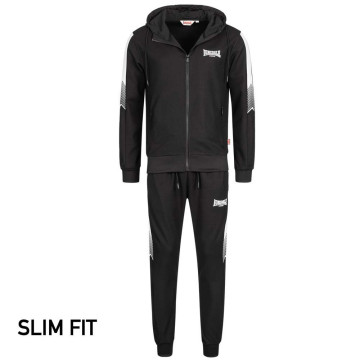 Lonsdale trainingspak slim fit Marthall | zwart