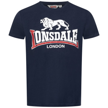 Lonsdale T-shirt met bies Parson navy