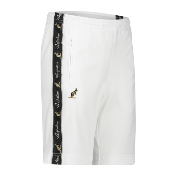 Bermuda australien à deux zips avec passepoil noir 2.0 | blanc