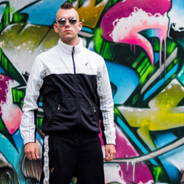 Australian duo jacket white breasted 2.0 | black - white