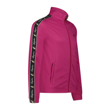 Veste slim australienne passepoilée noire + big logo 3.0 | rose