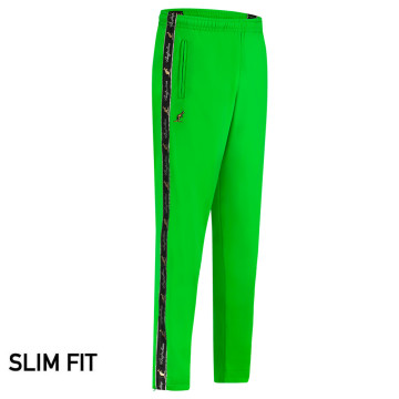 Pantalon Australian slim fit 2 zips et passepoils noirs 3.0 | kawasaki green
