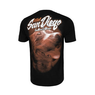 Pit Bull T-shirt san diego dog | zwart