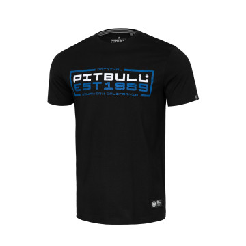 Pit Bull T-shirt in blue zwart 