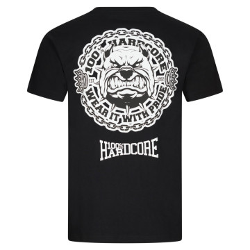100% Hardcore T-shirt Bulldog | Noir
