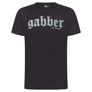 100% Hardcore T-shirt Gabber Essentials avec impression argentée| Noir
