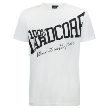 100% Hardcore T-shirt Tilted ESSENTIAL | Blanc