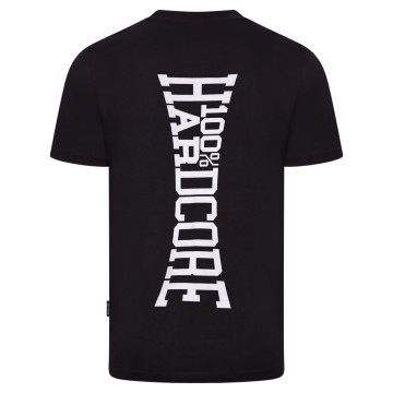 100% Hardcore T-shirt avec Logo Vertical | Noir