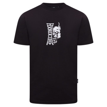 100% Hardcore T-shirt avec Logo Vertical | Noir