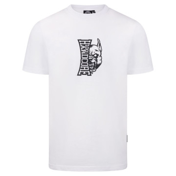 100% Hardcore T-shirt avec Logo Vertical | Blanc
