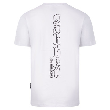 100% Hardcore T-shirt avec imprimé Gabber | Blanc