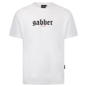 100% Hardcore gabber t-shirt | blanc