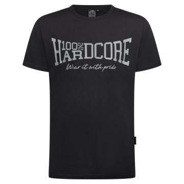 100% Hardcore T-shirt ESSENTIAL réfléchissant | Black