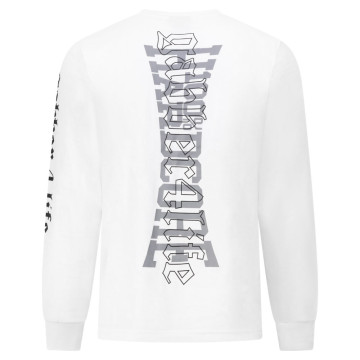100% Hardcore Longsleeve GABBER 4 LIFE | Blanc