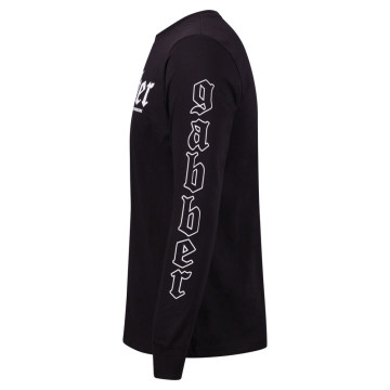 100% Hardcore Longsleeve Gabber | Noir