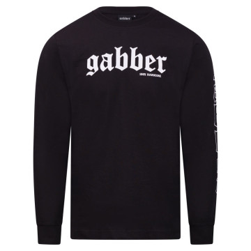 100% Hardcore Longsleeve Gabber | Noir