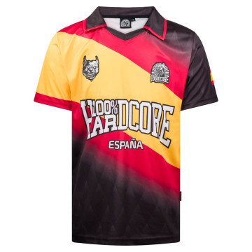 100% Hardcore Maillot de football de l'Espagne | Noir