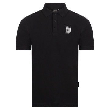 100% Hardcore polo Branded Rage | noir