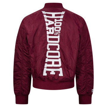100% Hardcore Veste Bomber Verticale | Rouge