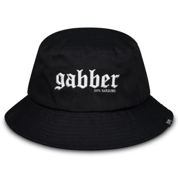 100% Hardcore Bucket Hat GABBER | Noir