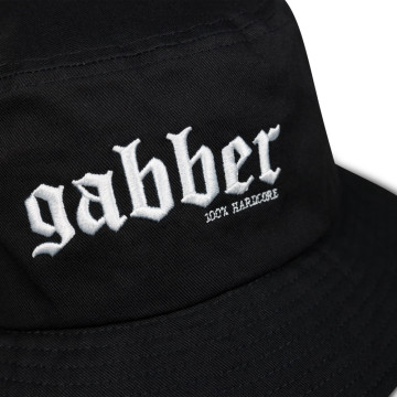 100% Hardcore Bucket Hat GABBER | Noir