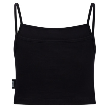 100% Hardcore laced croptop Essential | noir - rose