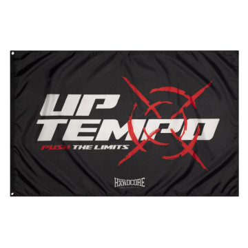 Uptempo vlag PUSH THE LIMITS | Zwart
