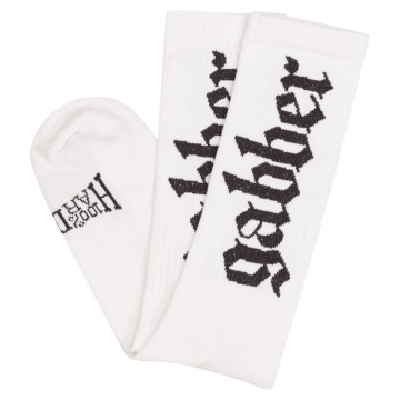 100% Hardcore chaussettes GABBER | Blanc-Noir