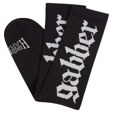 100% Hardcore chaussettes GABBER | Noir et blanc