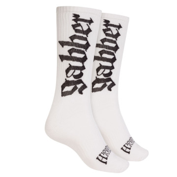 100% Hardcore chaussettes GABBER | Blanc-Noir