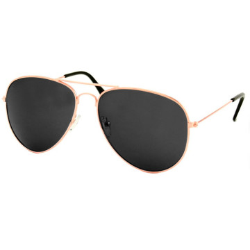 Loud and Clear lunettes pilote métal or | verres teintés noirs